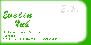 evelin muk business card